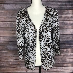ECI Cheetah Animal Print Cardigan